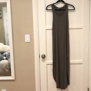 aerie camo green maxi dress